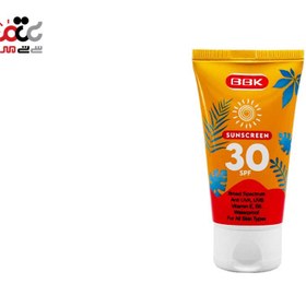 تصویر کرم ضدآفتاب رنگی ببک مناسب انواع پوست BBK Sunscreen Tinted For All Skin Types SPF30 Cream  50ml