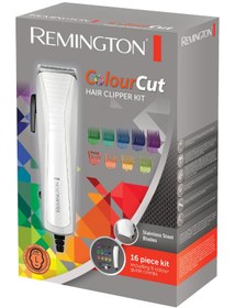 تصویر ست ماشین اصلاح مو 16 تکه Colour Cut مدل REHC5035 برند remington Colour Cut 16 Piece Hair Clippers Kit REHC5035