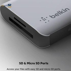 تصویر هاب USB-C بلکین 7 پورت مدل AVC009bt Belkin AVC009bt USB-C 7N1 Multi Dock Adapter