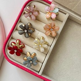 تصویر کلیپس شکوفه رنگی 