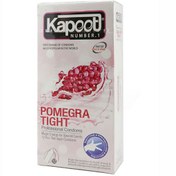 تصویر کاندوم کاپوت مدل pomegra tight بسته 12 عددی Kapoot pomegra tight Condoms 12PSC