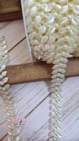 تصویر ریسه مروارید طرح برگ 