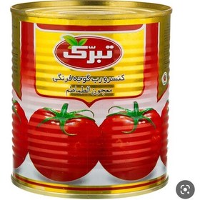 تصویر رب گوجه تبرک 800 گرمی 6 عددی از باکس 12عددی 