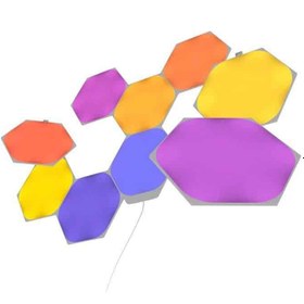 تصویر پنل روشنایی هوشمند ۹ قطعه Nanoleaf Hexagon Starter Kit 