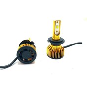 تصویر هدلایت خودرو لنزو مدل L30 زرد پایه H4 بسته دو عددی 