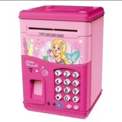 تصویر قلک اثرانگشتی رمزدار طرح گاوصندوق موزیکال دخترانه Encrypted fingerprint piggy bank musical safe design for girls