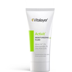 تصویر فلوئيد مرطوب كننده صورت اكتىويت ویتالیر | VITALAYER حجم 40ml خرید آنلاین محصولات آرایشی و بهداشتی برند ویتالیر Vitalayer | استفاده از مواد طبیعی با فرمولاسیون ارگانیک | پلتفرم فشن با کمک هوش مصنوعی | بولوز