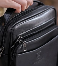 تصویر کیف دوشی مردانه چرم مدل 16450 