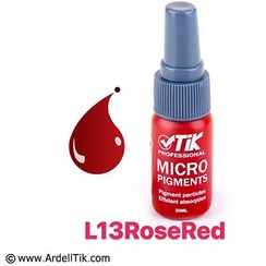 تصویر رنگ تاتو تیک - پایه آب - Rose Red L13 