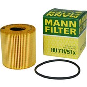 تصویر فیلتر روغن پژو 206 (پایه کوتاه) برند مان MANN peugeot 206 MANN Oil Filter