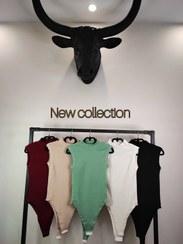 تصویر بادی آستین حلقه ای یقه گرد سایز فری سایز 