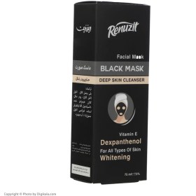 تصویر ماسک صورت رینو زیت مدل Black Deep حجم 75 میلی لیتر Black Deep