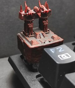 تصویر دکمه کیبورد مکانیکال کیکپ مدل وارکرفت طرح دروازه جهنم warcraft dark portal mechanical keycap