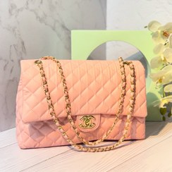 تصویر کیف وارداتی دوشی شنل مدل پرلا_کد A02 - صورتی 