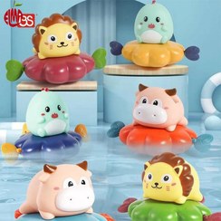 تصویر پوپت حمام نوزادی شناگر مدل کوکی با دماسنج 