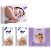 تصویر پک کهنه و شورت دوگره و محافظ کهنه فیروز سایز بزرگ 