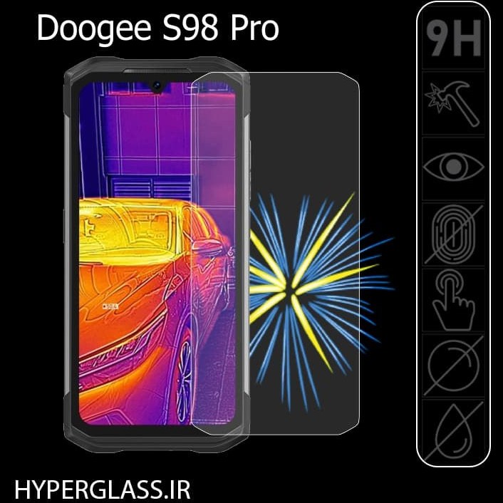 SCDMY Carcasa para Doogee S98/Doogee S98 Pro Funda + [2 Piezas