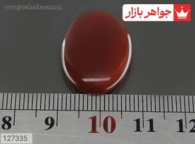 تصویر نگین عقیق قرمز [آیت الکرسی] کد 127335 (به همراه هدیه) 