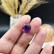 تصویر نگین آمیتیست تراش جواهری طبیعی کد 9300 