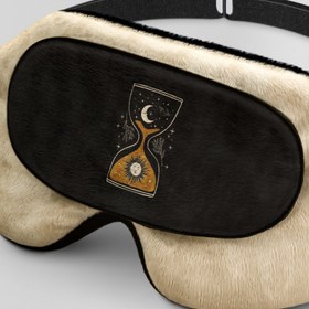 تصویر طرح ساعت شنی Coral64 برای چشم بند کورال Hourglass Design for Coral Sleep Mask