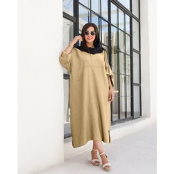 تصویر مانتو زنانه جلوبسته کفتان مدل آنجل - کد 4030 - آجری Manto Kaftan Model Angel - Code 4030