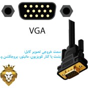 تصویر کابل تصویر VGA به VGA پی نت VGA To VGA P-net 