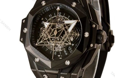 خرید و قیمت ساعت هابلوت کهکشانی مشکی مردانه Hublot-4346-G | ترب