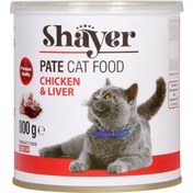 تصویر کنسرو گربه شایر طعم مرغ و جگر 800 گرم Shayer pate cat food Chicken & liver 800gr