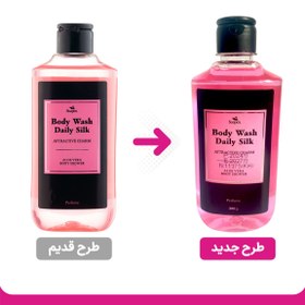 تصویر شامپو بدن روزانه آلوئه ورا صورتی 390میل سوپکس Soapex Body Wash Daily Silk Pink 390ml