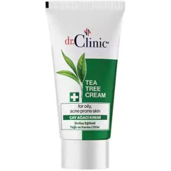 تصویر کرم مرطوب کننده درخت چای دکتر کلینیک DR.CLINIC مدل TEA TREE مناسب پوست های چرب و مستعد آکنه 50 میل 