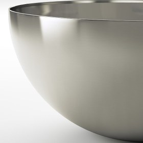 تصویر کاسه استیل ایکیا مدل BLANDA BLANK سایز 28 ا Ikea BLANDA BLANK Serving bowl stainless steel Size 28 Ikea BLANDA BLANK Serving bowl stainless steel Size 28