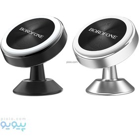 تصویر پایه نگهدارنده گوشی موبایل بروفون مدل BH5 BOROFONE BH5 Platinum in-car phone holder