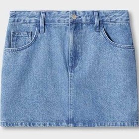 تصویر خرید اینترنتی دامن کوتاه زنانه آبی مانگو 47093771 ا Denim Mini Etek Denim Mini Etek