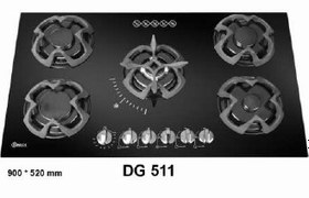 تصویر اجاق گاز صفحه ای تایمر دار شیشه ایی سینجر مدل DG511 