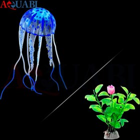 تصویر عروس دریایی مصنوعی آکواریوم سایز کوچک jelly fish 