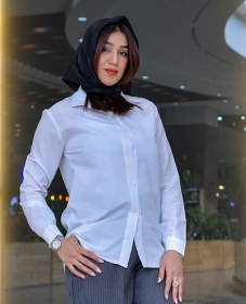 تصویر شومیز مانتویی زنانه ملودی فری سایز 