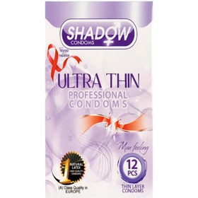 تصویر کاندوم بسیار نازک و شفاف 12تایی شادو ا Shadow Ultra Thin Professional Condom 12pcs Shadow Ultra Thin Professional Condom 12pcs