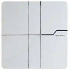 تصویر کلید و پریز ویرا مدل T2 رنگ سفید 