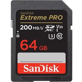 تصویر کارت حافظه سن دیسک Extreme Pro مدل SDXC UHS-I ظرفیت 64 گیگابایت SanDisk Extreme PRO SDXC UHSI 64GB Memory Card