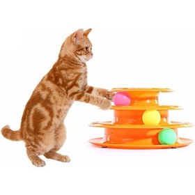 تصویر اسباب بازی گربه هپی پت مدل یونیورس وزن ۳۲۵ گرم 