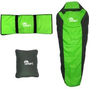 تصویر کیسه خواب سافاری مدل S200 Adventure به همراه زیر انداز و بالش سفری 