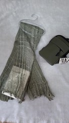 تصویر شال کنفی دور ریش تابستانه خنک - یشمی Shsl