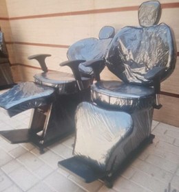 تصویر صندلی طرح برقی پروانه ای پایه چوبی 