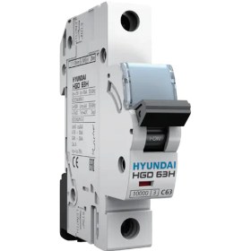 تصویر کلید مینیاتوری تک فاز 63 آمپر هیوندای | قیمت و خرید آنلاین Hyundai 63A Single-Phase Miniature Circuit Breaker (MCB) - Type C