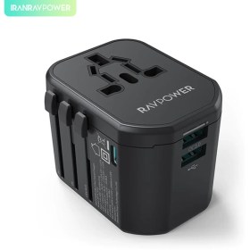 تصویر شارژر دیواری مسافرتی 20 وات راوپاور مدل RP-PC1033 ravpower RP-PC1033 model 20w wall charger