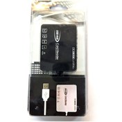 تصویر هاب 3 پورت USB و رم ریدر همه کاره کمبو کد 0071-7505 