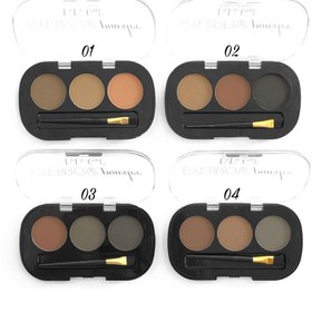 تصویر پالت سایه ابرو سه رنگ دودو گرل 