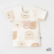 تصویر آستین کوتاه کارامل (نیلی) 