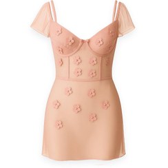 تصویر لباس خواب فنردار زنانه گلدار | کد 1203 