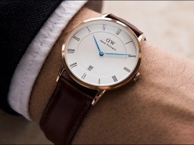 تصویر ساعت دنیل ولینگتون رزگلد مدل dapper Daniel wellington rose gold dapper watch